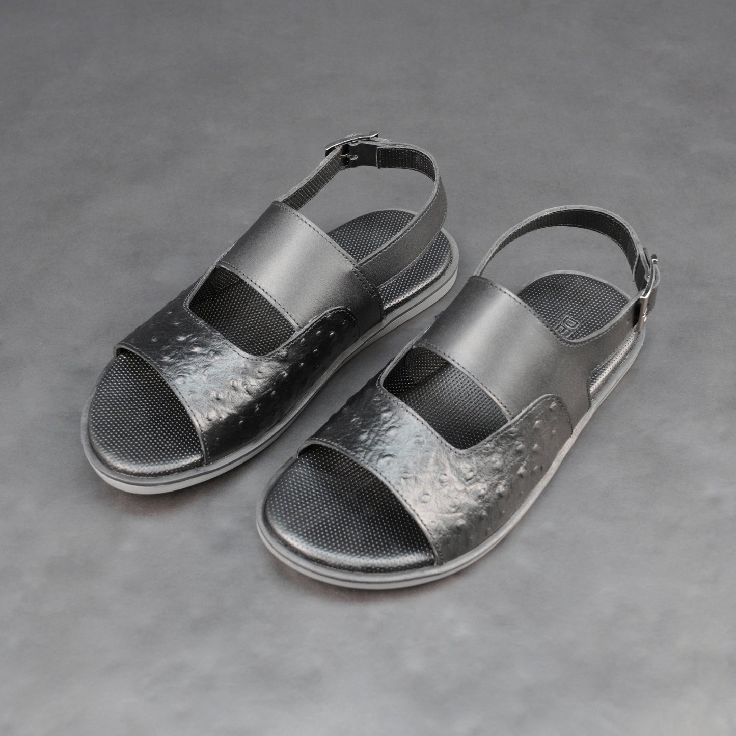 Cow printed leather shoes with goat leather lining, cushioned leather and EVA insole, and durable TPR sole for comfort, support, and traction.