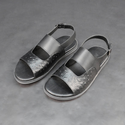 Cow printed leather shoes with goat leather lining, cushioned leather and EVA insole, and durable TPR sole for comfort, support, and traction.