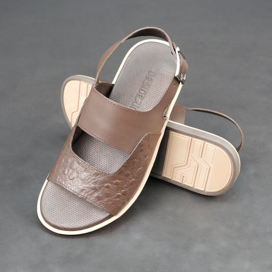 Cow-printed leather footwear with cushioned insole and durable TPR sole for comfort and grip.