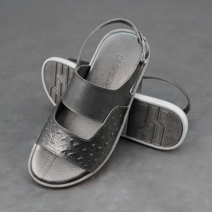 Ostrich Leather Sandal #Desiderio #DesiderioShoes #LeatherSandals #OstrichLeather #MensSandals #MensFootwear #PremiumLeather #CasualFootwear
