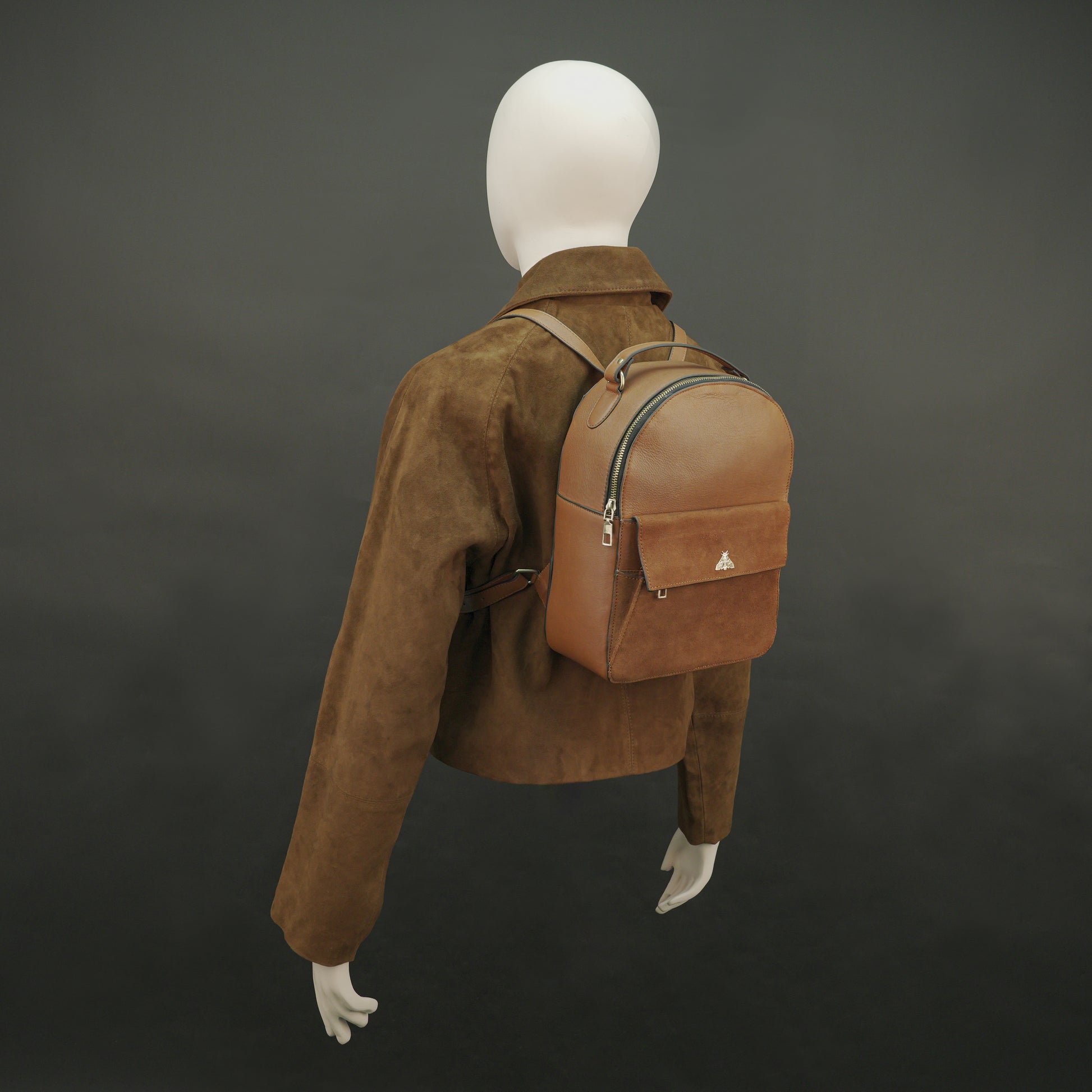 Palm Springs Leather Shoulder Bag in genuine cowhide leather with spacious interior and secure closures, designed for work, travel, and everyday use.