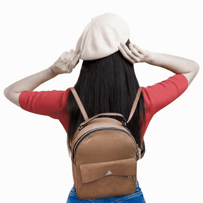 Palm Springs Leather Shoulder Bag in genuine cowhide leather with spacious interior and secure closures, designed for work, travel, and everyday use.