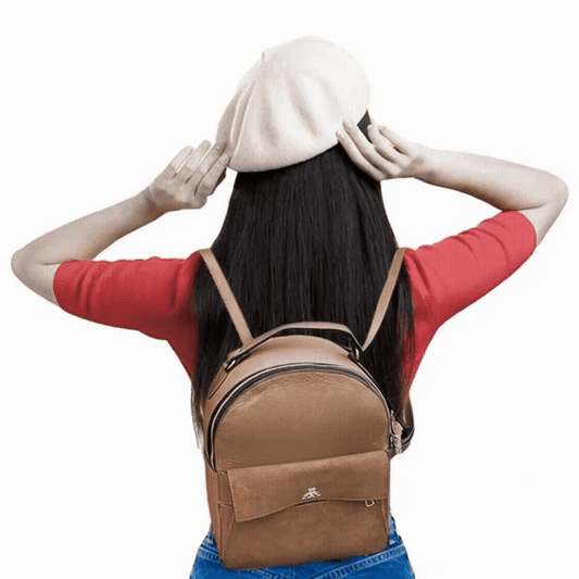 Palm Springs Leather Shoulder Bag in genuine cowhide leather with spacious interior and secure closures, designed for work, travel, and everyday use.