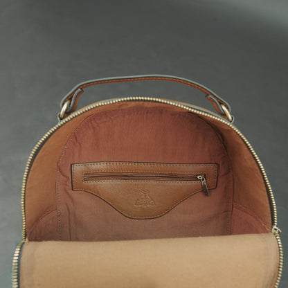 Palm Springs Leather Shoulder Bag in genuine cowhide leather with spacious interior and secure closures, designed for work, travel, and everyday use.
