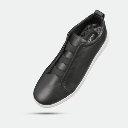 Black sheep Hanoi leather shoes with cow leather lining and TPR sole for comfort, support, and durability