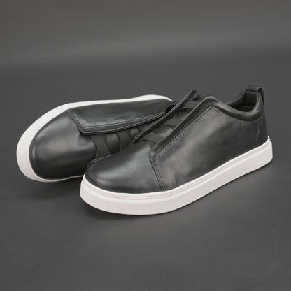 Black sheep Hanoi leather shoes with cow leather lining and TPR sole for comfort, support, and durability