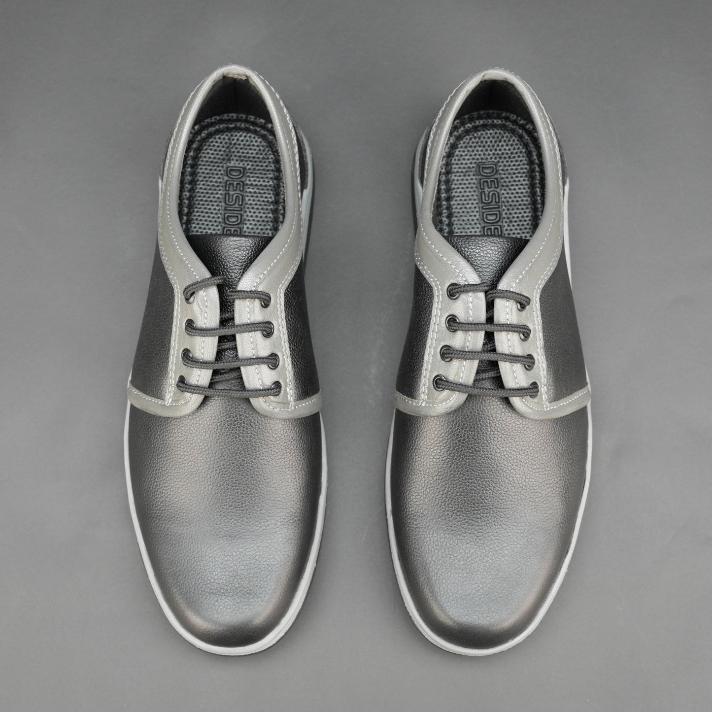 Black cow Chalsia leather shoes with breathable mesh lining and TPR sole for everyday comfort, grip, and durability