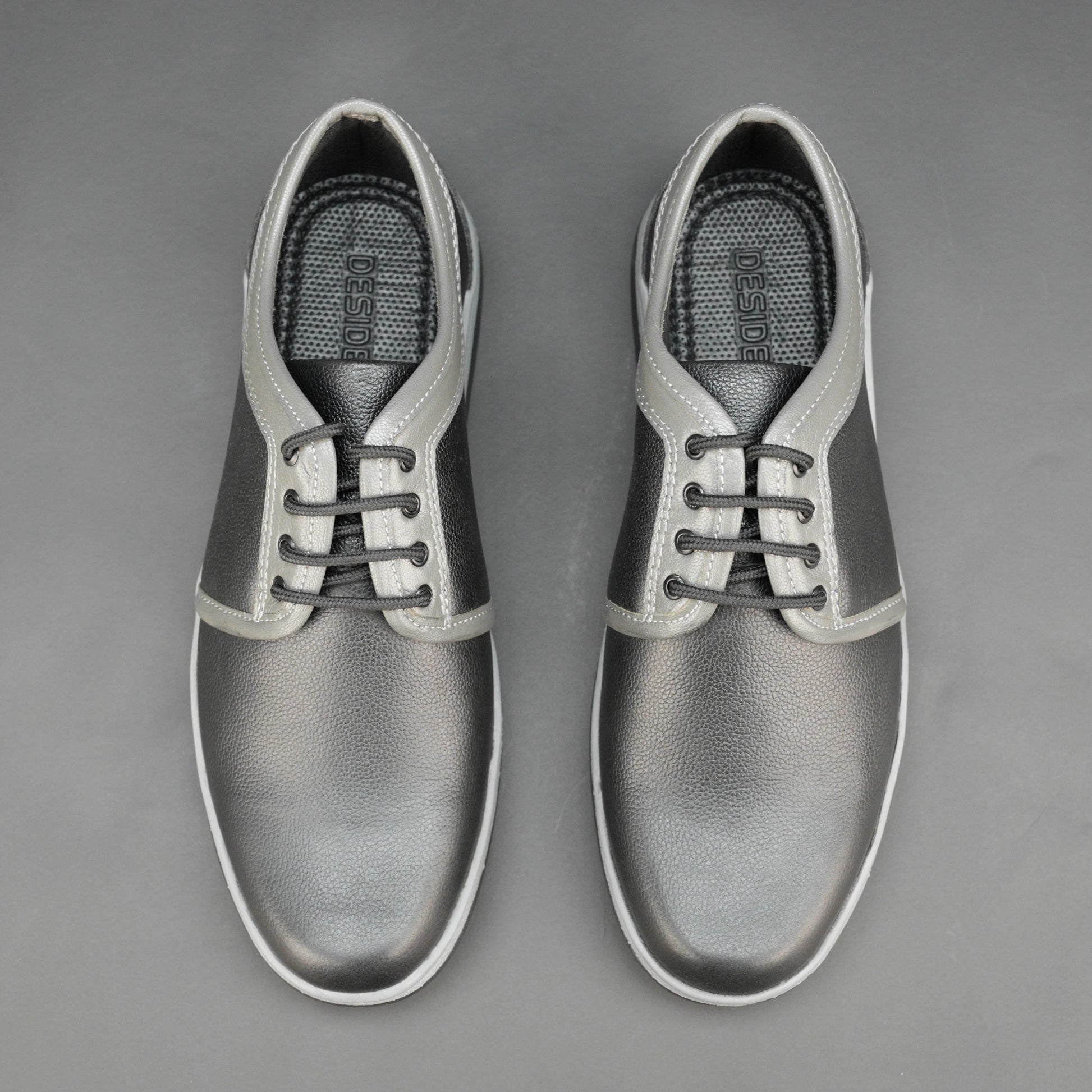 Black cow Chalsia leather shoes with breathable mesh lining and TPR sole for everyday comfort, grip, and durability