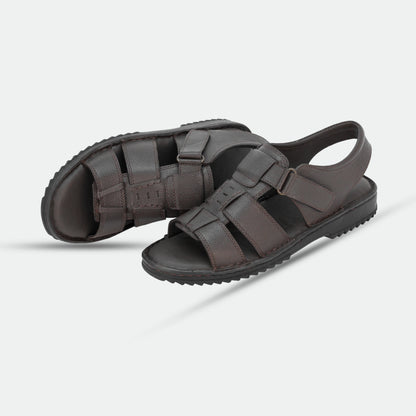 Brown handmade genuine leather sandal with timeless design, comfort, and durability for everyday wear