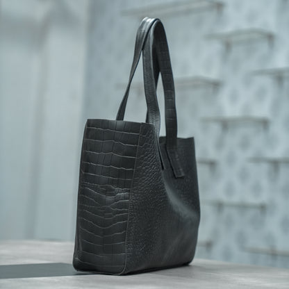 Art: 908 Women's Texture Design Leather Shoulder/Hand Bag