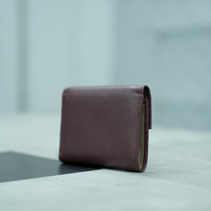 Art: 914 Women's Push Lock Cow Leather Wallet