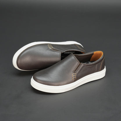 Brown Cow Chalsia leather shoes featuring sheep leather lining, supportive insole, and flexible TPR sole — perfect for formal and casual occasions