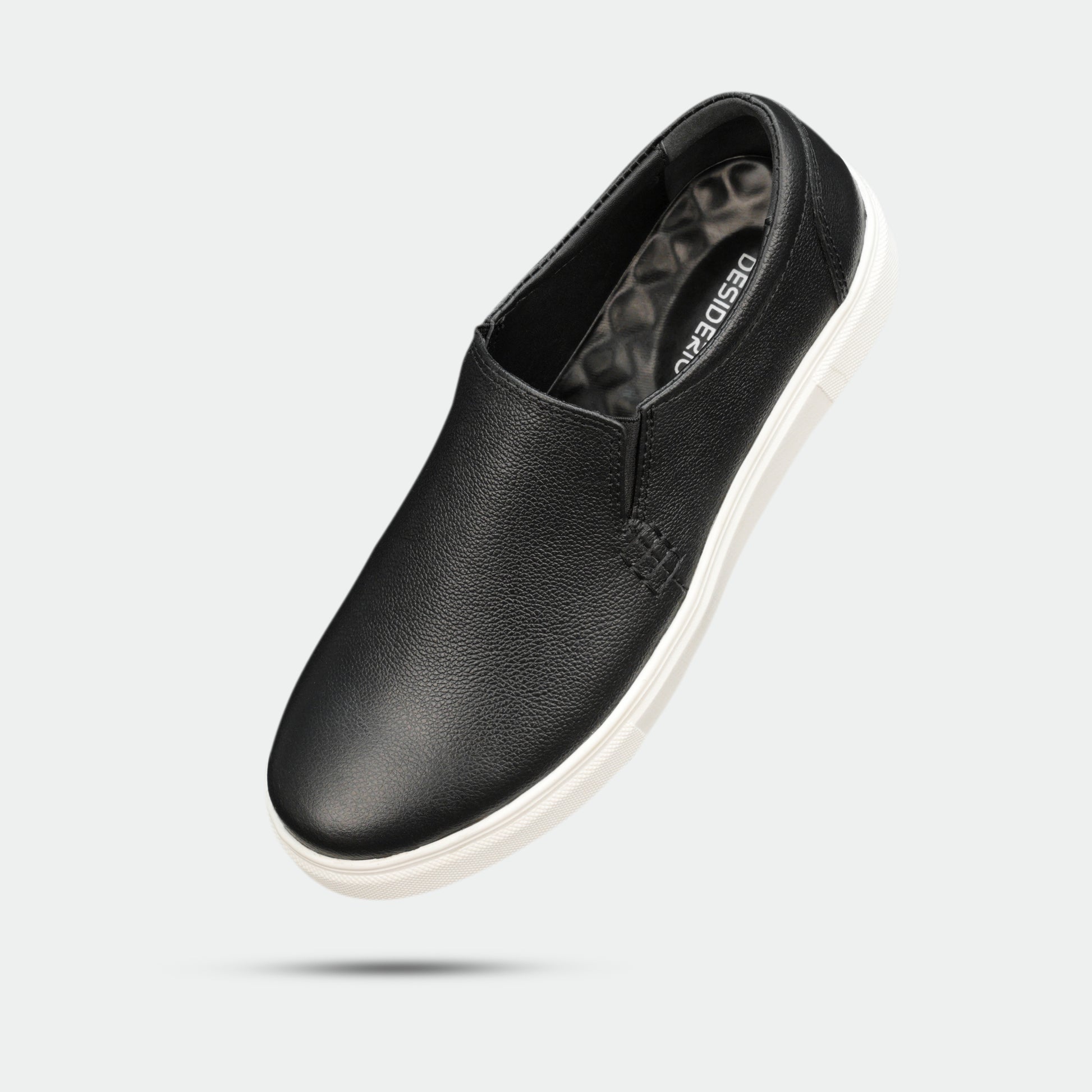 Black Cow Chalsia leather shoes with soft sheep leather lining, supportive insole, and durable TPR sole — stylish and comfortable for formal or casual wear