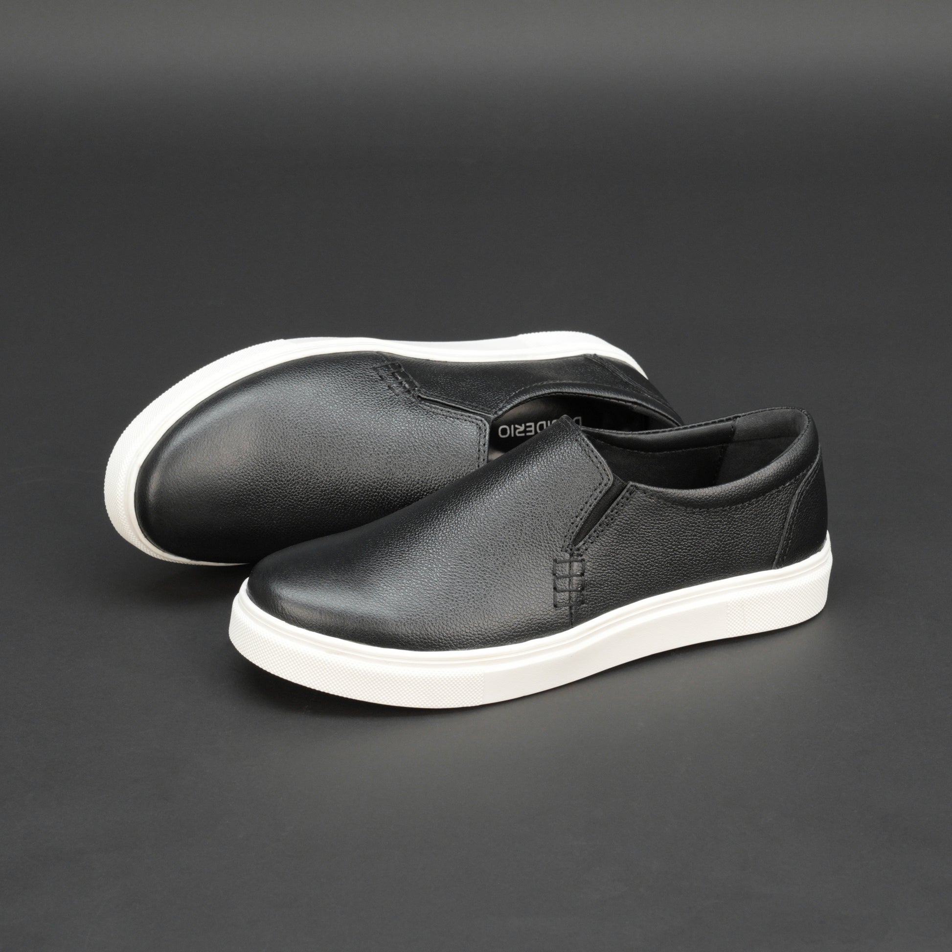 Black Cow Chalsia leather shoes with soft sheep leather lining, supportive insole, and durable TPR sole — stylish and comfortable for formal or casual wear