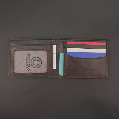 Real Leather Bi-fold Wallet 930