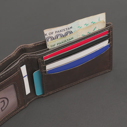 Real Leather Bi-fold Wallet 930