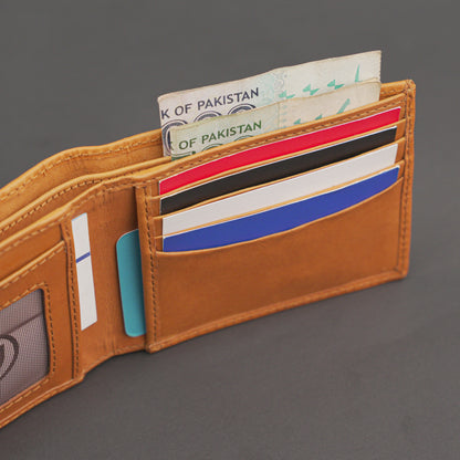 Real Leather Bi-fold Wallet 930