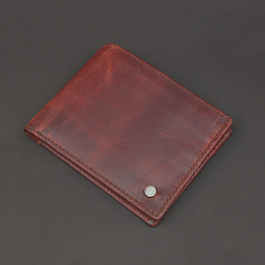 Real Leather 20 Cards Bi-Fold Wallet 919