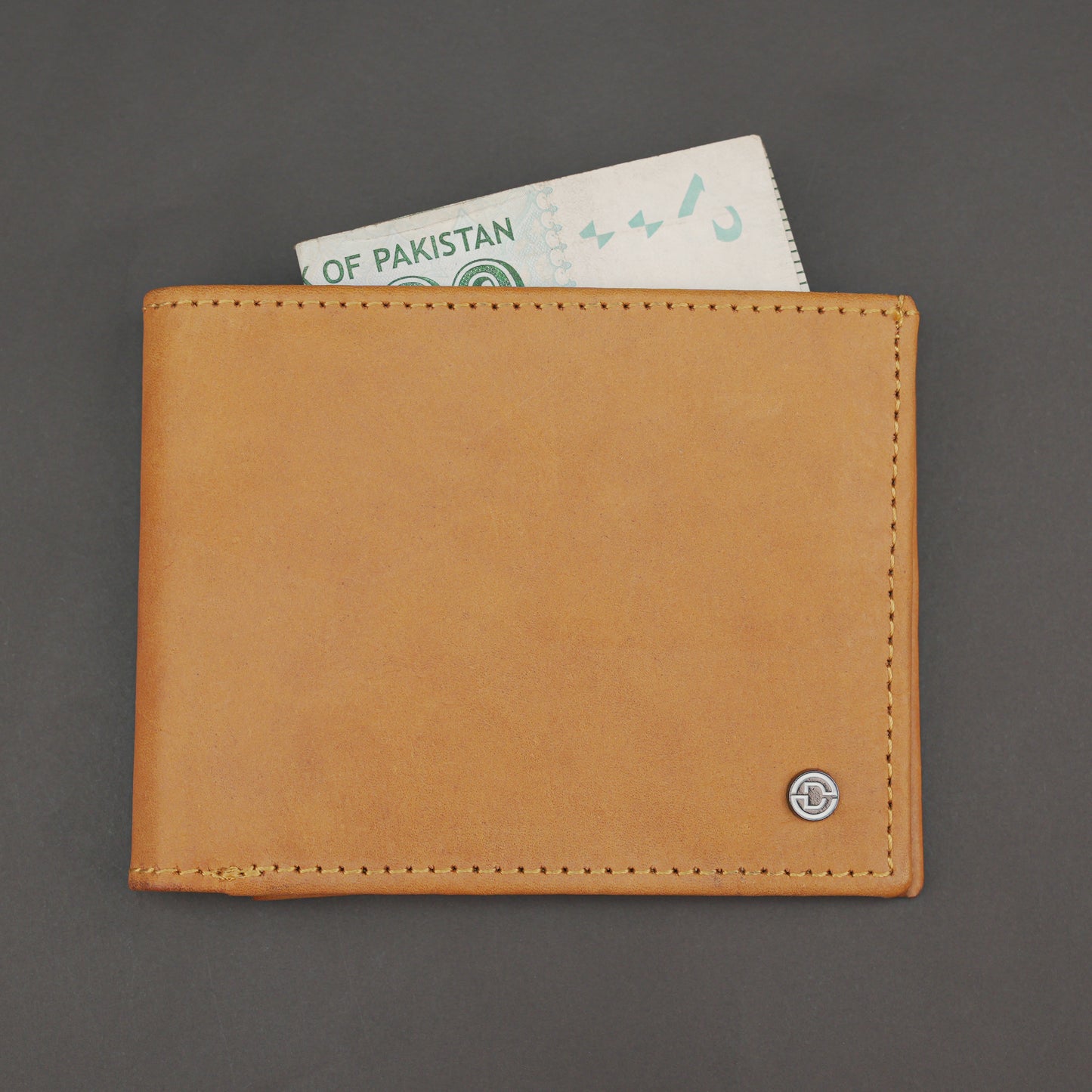 Real Leather 20 Cards Bi-Fold Wallet 919