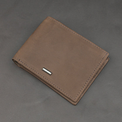 Real Leather 20 Cards Bi-Fold Wallet 919