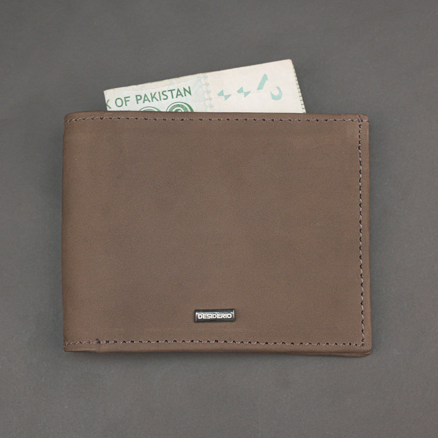 Real Leather 20 Cards Bi-Fold Wallet 919