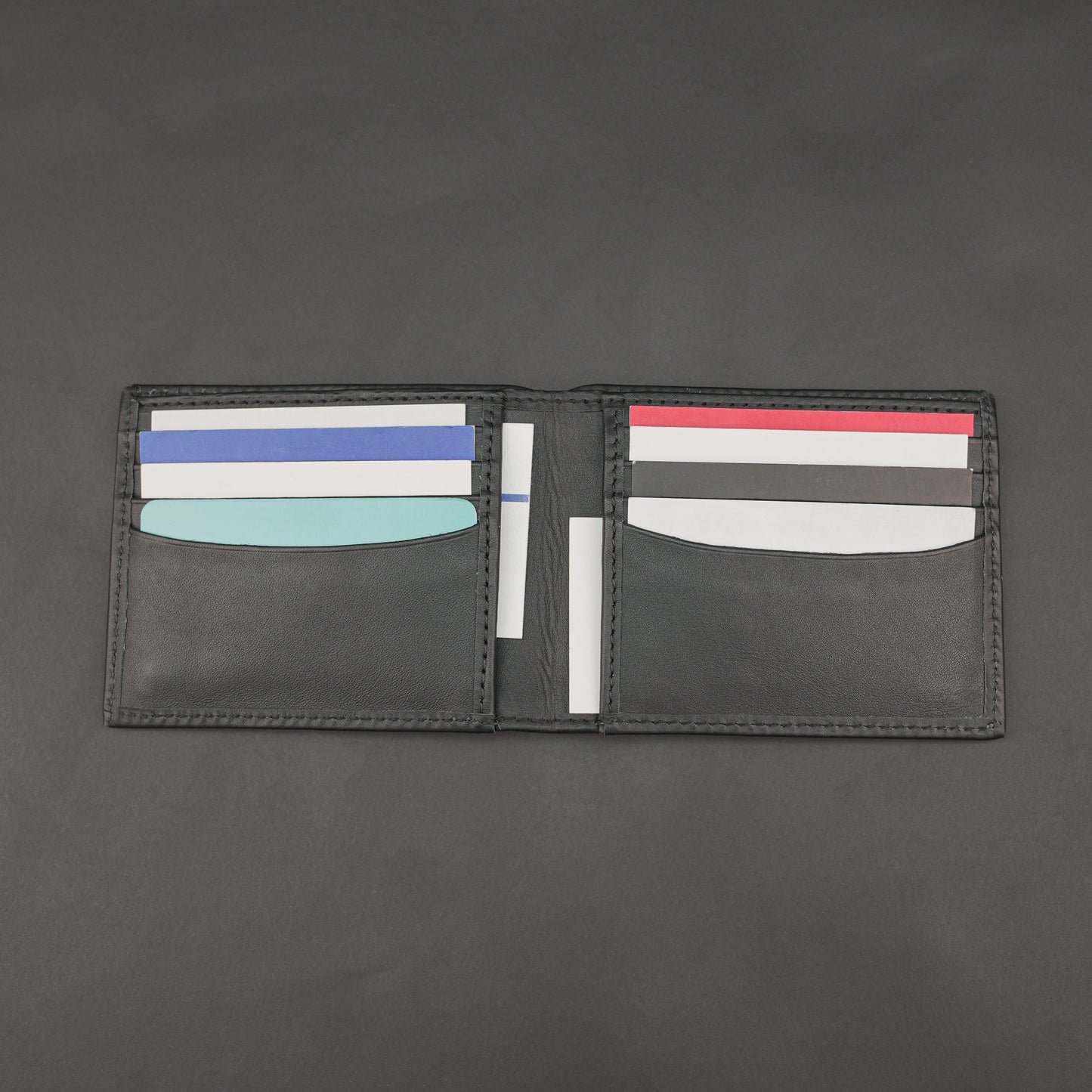 Real Leather 20 Cards Bi-Fold Wallet 919