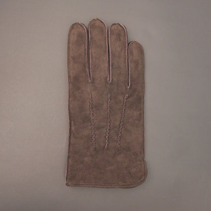 Real goat suede leather driving gloves with soft Playboy lining and foam padding for extra comfort and warmth, premium smooth finish, available in three stylish colors