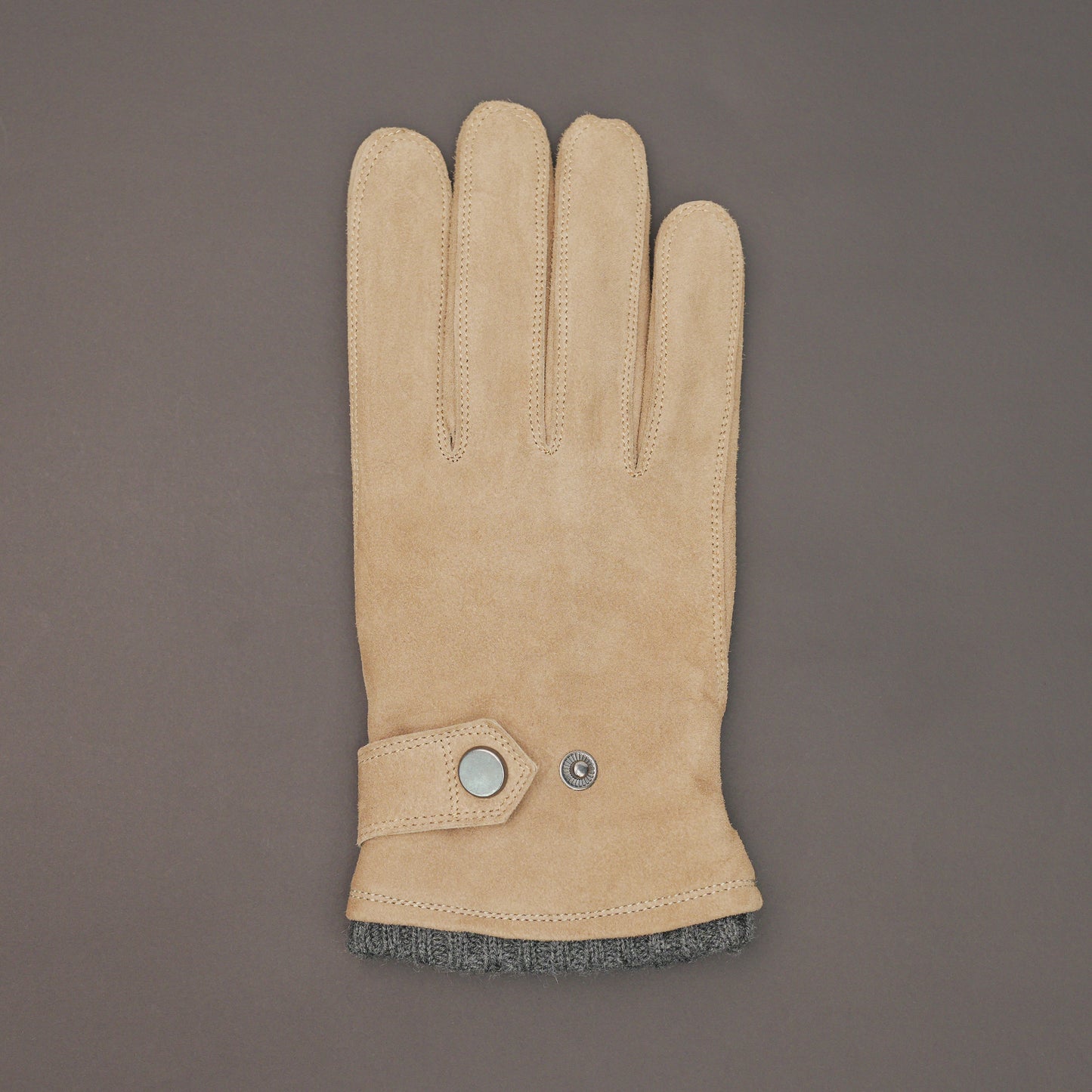 Real leather winter gloves made from goat suede with soft Playboy lining, foam padding for warmth and comfort, premium smooth finish, available in three colors