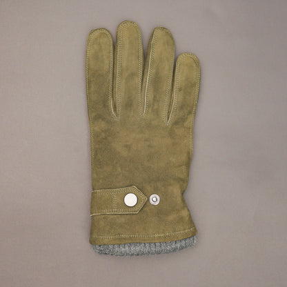 Real leather winter gloves made from goat suede with soft Playboy lining, foam padding for warmth and comfort, premium smooth finish, available in three colors