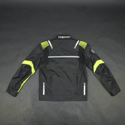 Cogobush Black & Neon Yellow Mesh Motorcycle Riding Jacket
#Cogobush #MotorcycleJacket #RidingGear #MeshJacket #MotoJacket