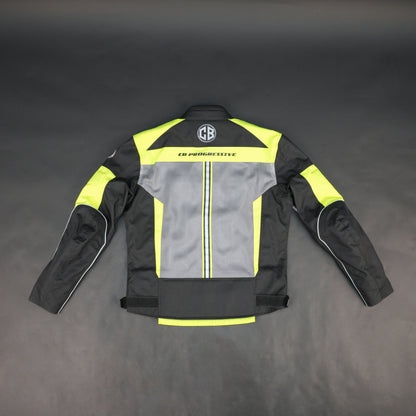 Cogobush Black & Neon Yellow Mesh Motorcycle Riding Jacket with Armor Pockets
#Cogobush #MotorcycleJacket #RidingGear #CEArmor #MotoJacket