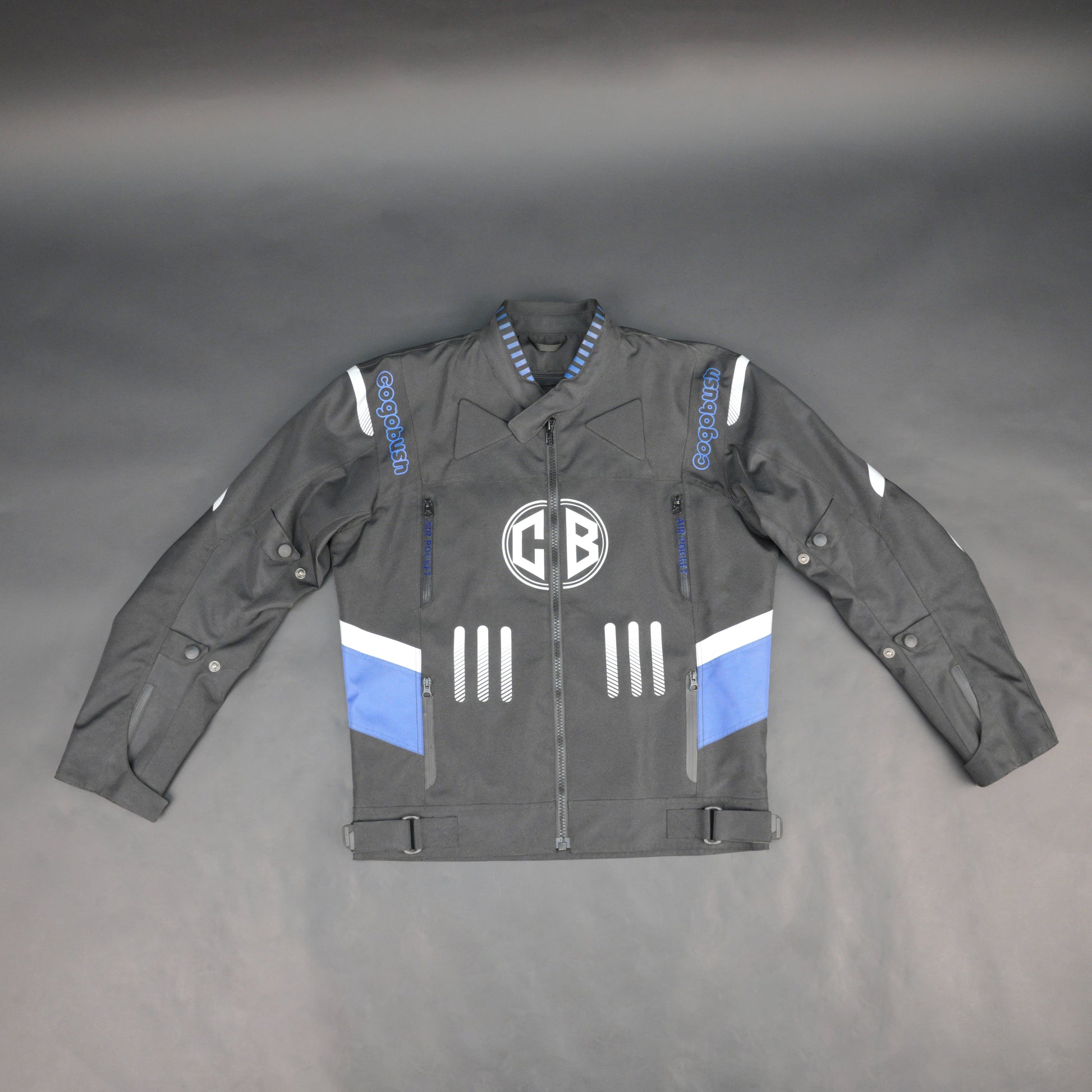 Cogobush CB Grey & Blue Mesh Motorcycle Riding Jacket with Armor Pockets & Reflective Safety
#Cogobush #MotorcycleJacket #RidingGear #SafetyGear #MotoJacket
