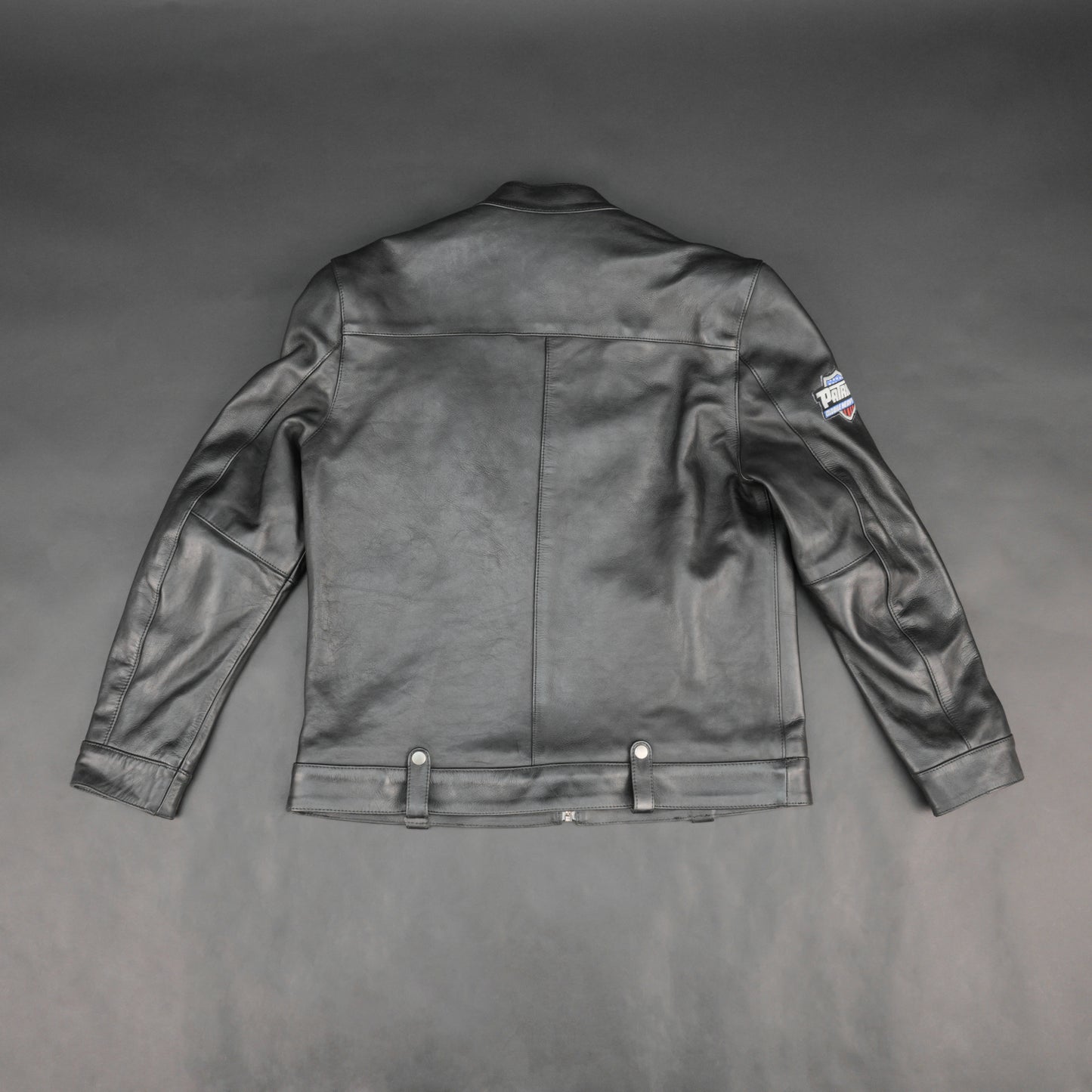 Cogobush Premium Black Real Leather Motorcycle Biker Jacket with Armor Pockets