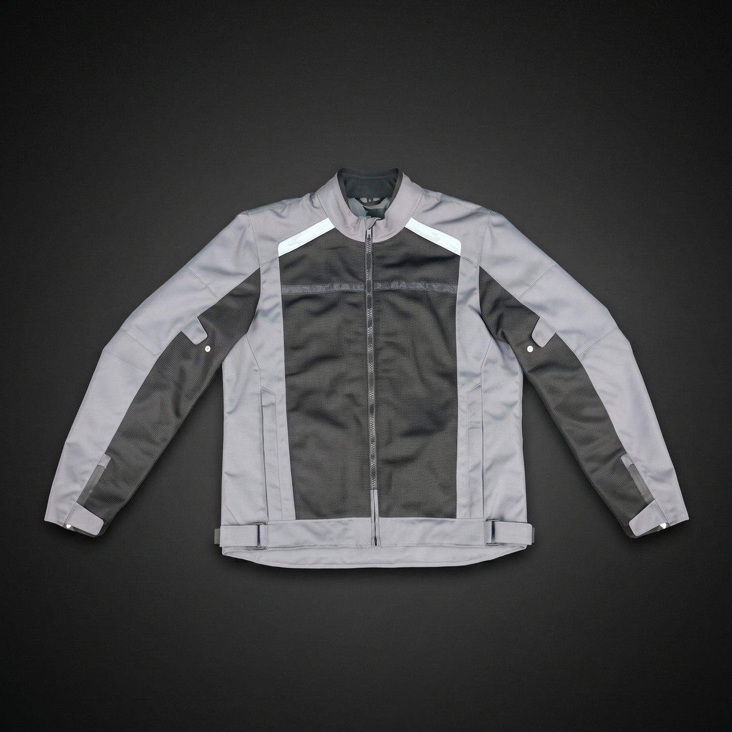 Mens Grey & Black Mesh Motorcycle Riding Jacket - Breathable Summer Bike Jacket with Reflective Strips
#Desiderio #MotorcycleJacket #MeshRidingJacket #SummerRidingGear #BikerGear
