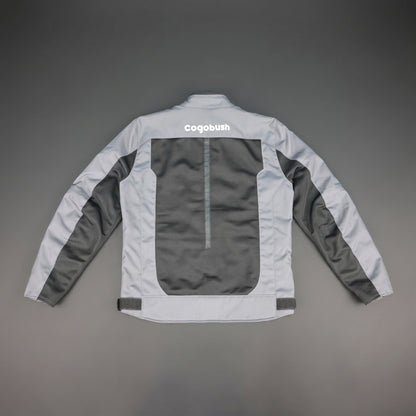 Mens Grey & Black Mesh Motorcycle Riding Jacket - Breathable Summer Bike Jacket with Reflective Strips
#Desiderio #MotorcycleJacket #MeshRidingJacket #SummerRidingGear #BikerGear