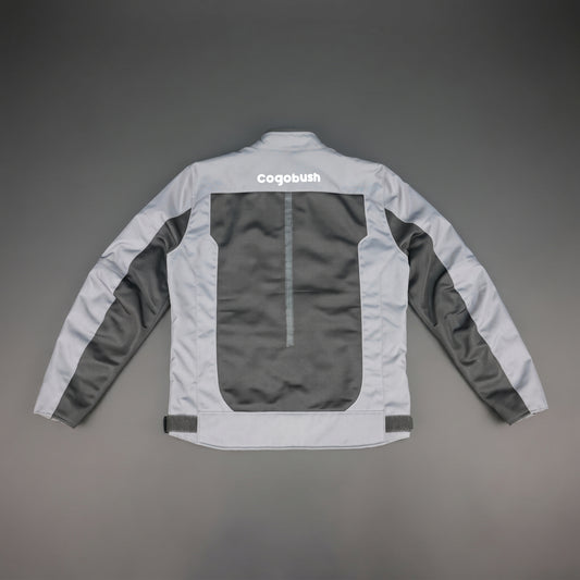 Mens Grey & Black Mesh Motorcycle Riding Jacket - Breathable Summer Bike Jacket with Reflective Strips
#Desiderio #MotorcycleJacket #MeshRidingJacket #SummerRidingGear #BikerGear