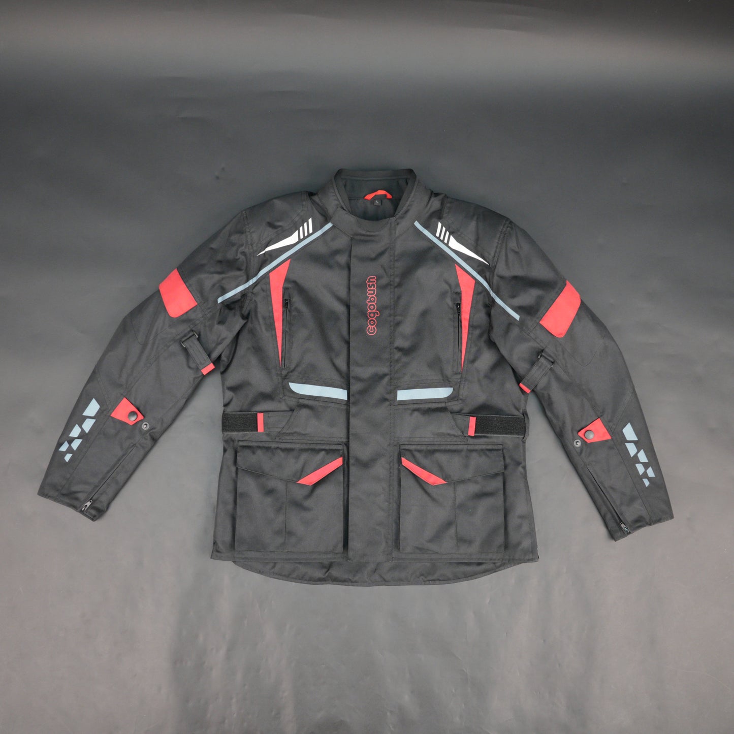 Cogobush Mens Black Motorcycle Riding Jacket with Red Accents - Waterproof Breathable Bike Protective Jacket
#Desiderio #MotorcycleJacket #WaterproofJacket #ProtectiveRidingGear #BikerGear
