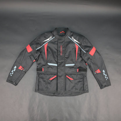 Cogobush Mens Black Motorcycle Riding Jacket with Red Accents - Waterproof Breathable Bike Protective Jacket
#Desiderio #MotorcycleJacket #WaterproofJacket #ProtectiveRidingGear #BikerGear