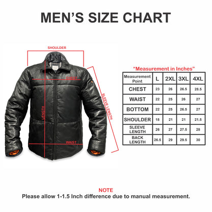 Sheep Leather Puffer Jacket
