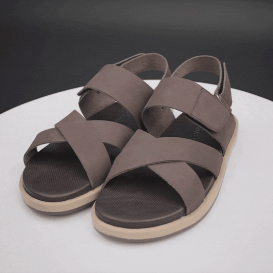 Cow NBK printed leather shoes with leather and EVA cushioned insole, durable TPR sole for grip and flexibility, and lightweight, all-day comfort for daily wear.