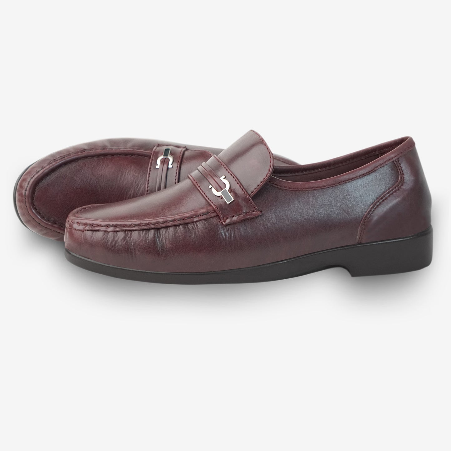 Leather footwear crafted with a luxurious cow leather upper, soft cow lining for added comfort, and a sturdy taxon insole for durable all-day support.