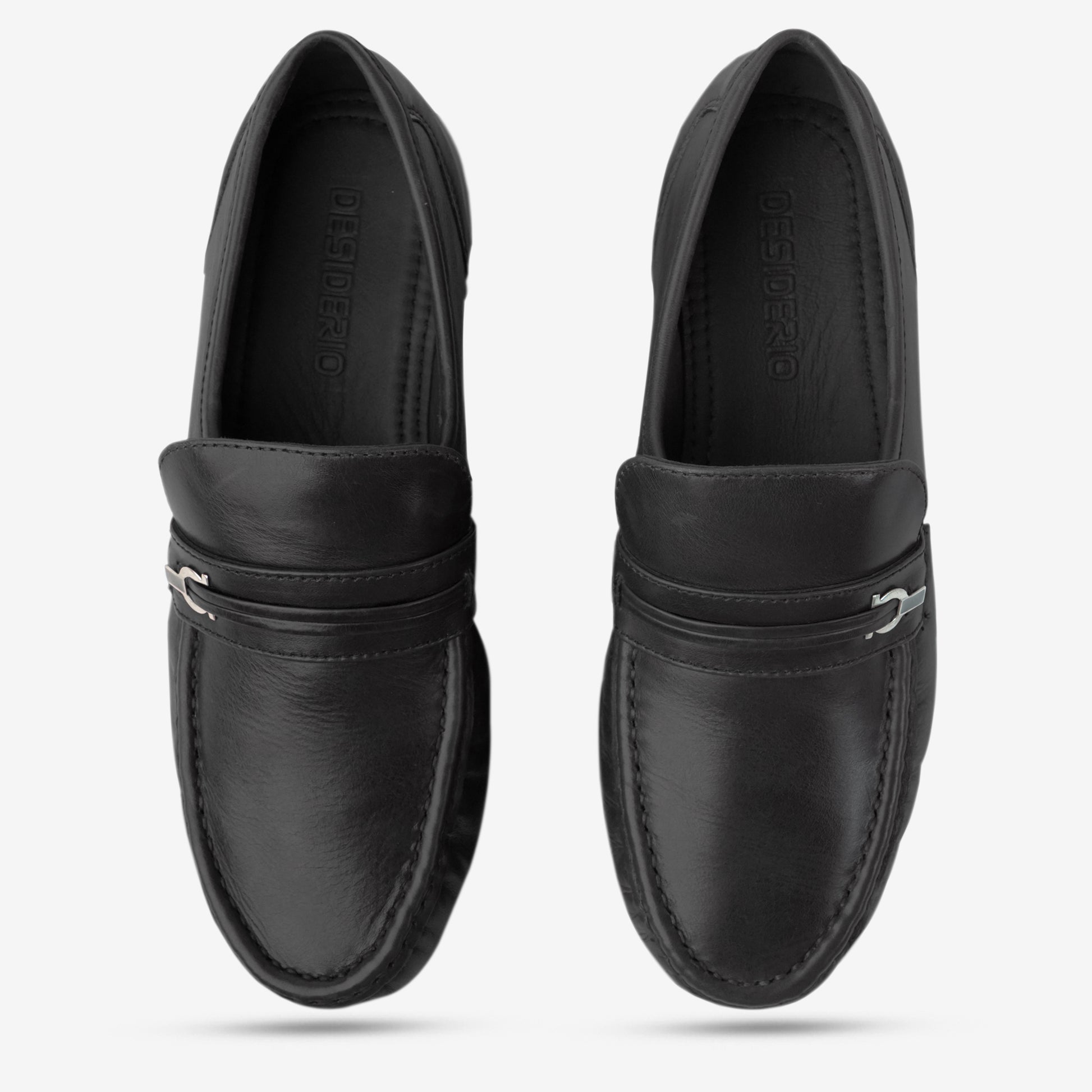 Black goat leather shoe with soft goat lining and sturdy Texon insole for durability and all-day comfort