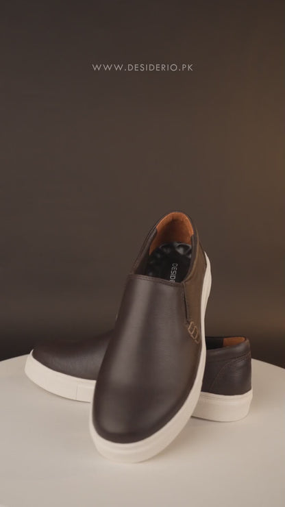 Real Leather Slip on Sneaker - MDC-03 (Minor Fault)