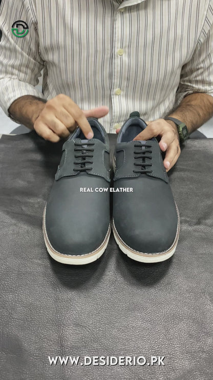 Cow Leather Nubuck Commute NX-11