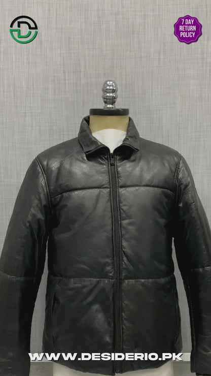 Sheep Leather Puffer Jacket